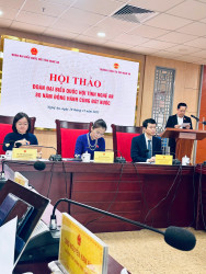 Thường trực Hội Luật gia tỉnh Nghệ An tham dự Hội thảo 80 năm ngày Tổng tuyển cử đầu tiên bầu Quốc hội Việt Nam.